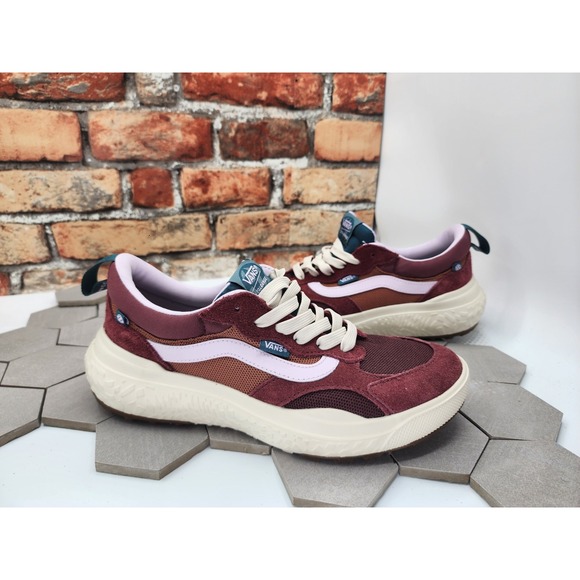 Men's Sz 8 Vans UltraRange NEO VR3 Red Dark‎ Copper White Casual Sneakers Mte